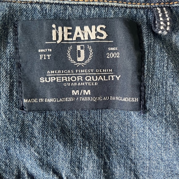 Mens I jeans shirt size medium faded denim blue - Picture 17 of 17